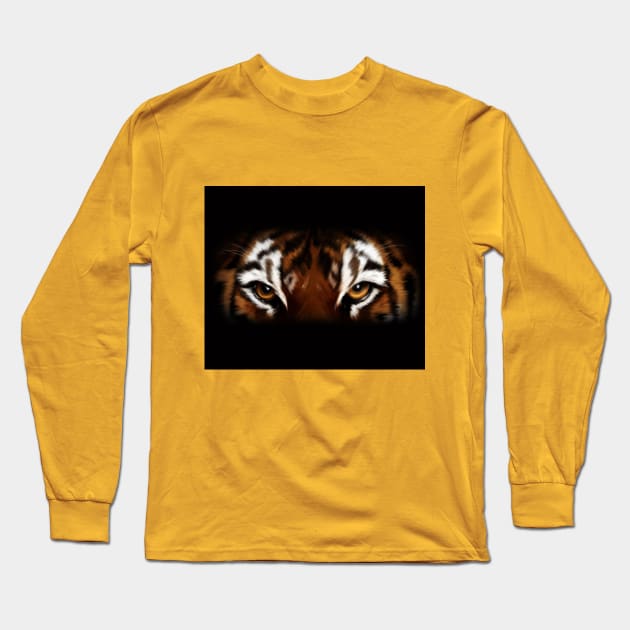 Tiger eyes Long Sleeve T-Shirt by StudioIris